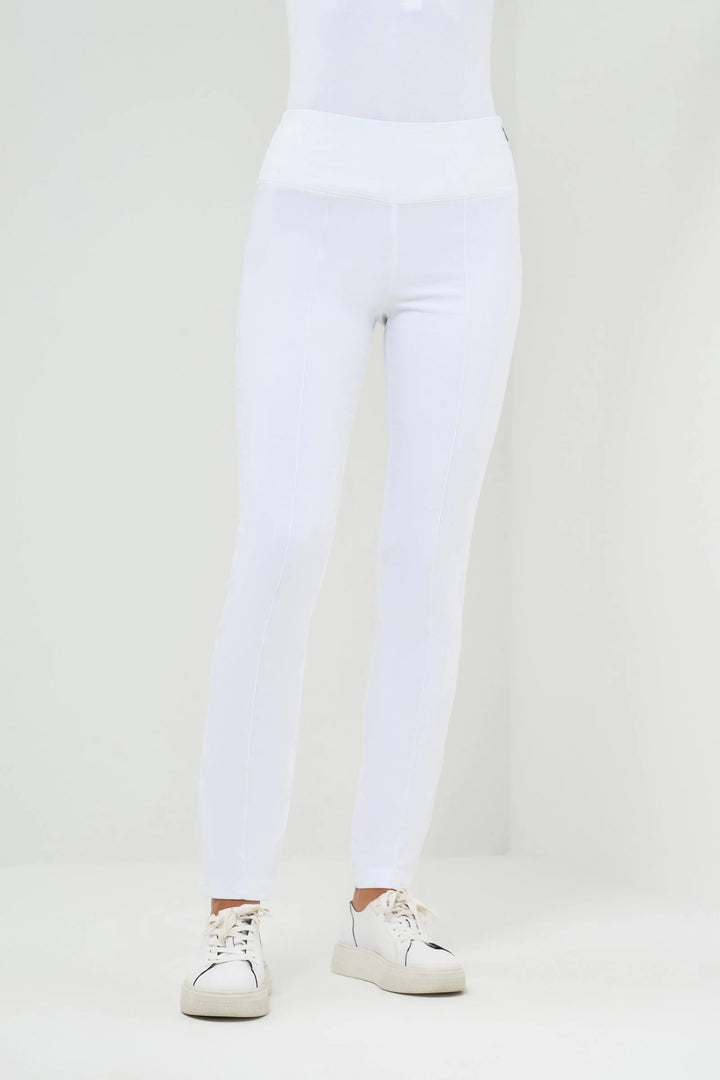 Anatomie Sonia Ultra Light Weight Side Zip Pant - White - Skorzie