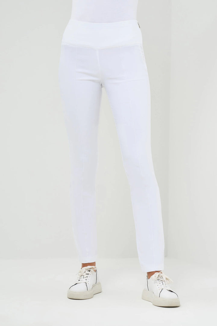 Anatomie Sonia Ultra Light Weight Side Zip Pant - White - Skorzie