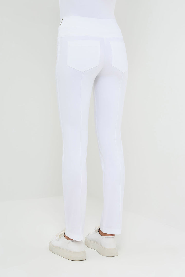 Anatomie Sonia Ultra Light Weight Side Zip Pant - White - Skorzie