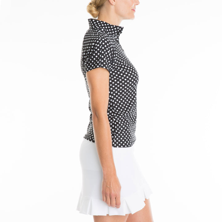 Tzu Tzu Lucy Top - Black Dotty