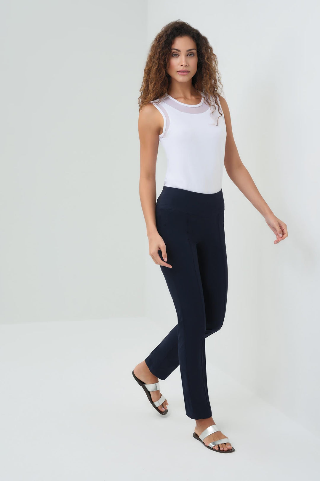 Anatomie Sonia Ultra Light Weight Side Zip Pant - Navy - Skorzie