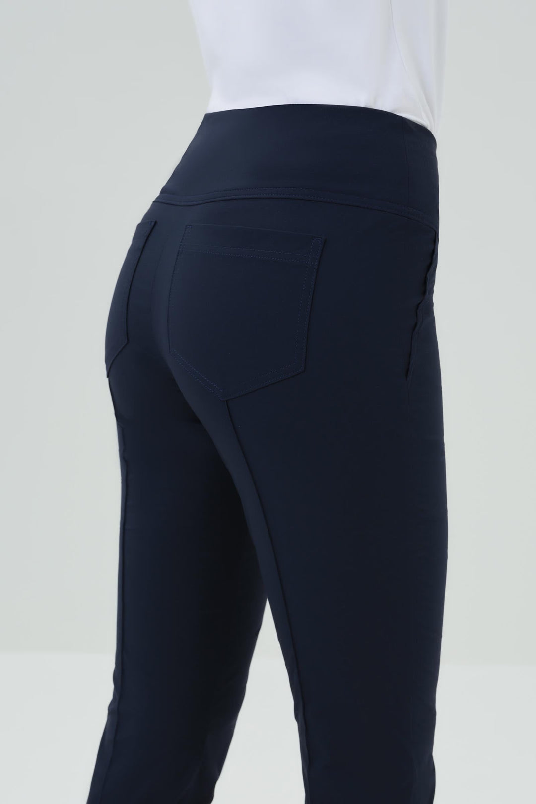Anatomie Sonia Ultra Light Weight Side Zip Pant - Navy - Skorzie