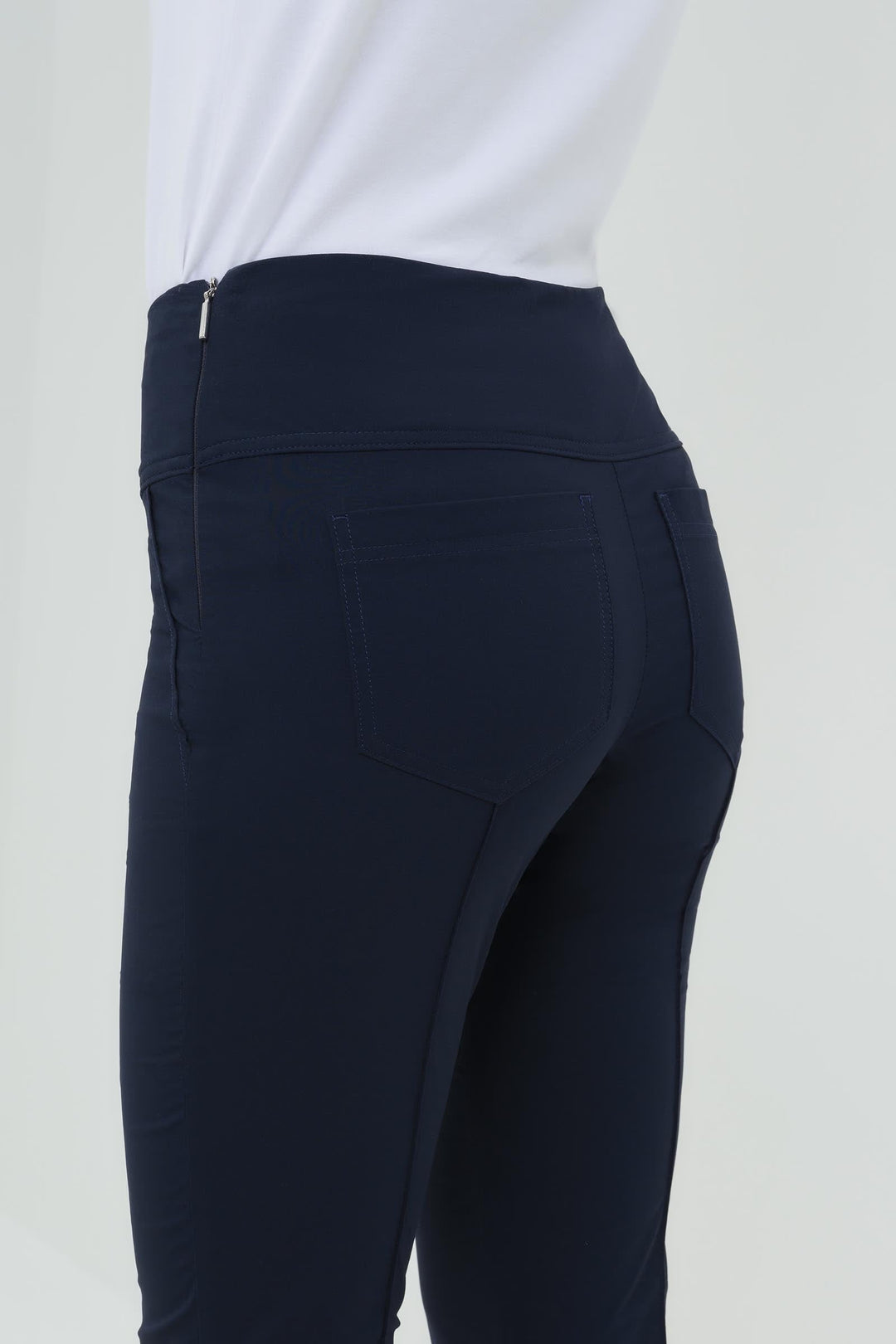 Anatomie Sonia Ultra Light Weight Side Zip Pant - Navy - Skorzie