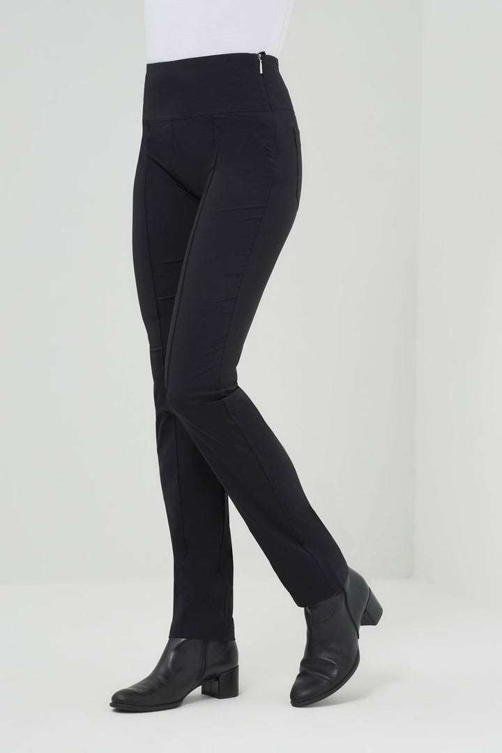 Anatomie Sonia Ultra Light Weight Side Zip Pant - Black - Skorzie