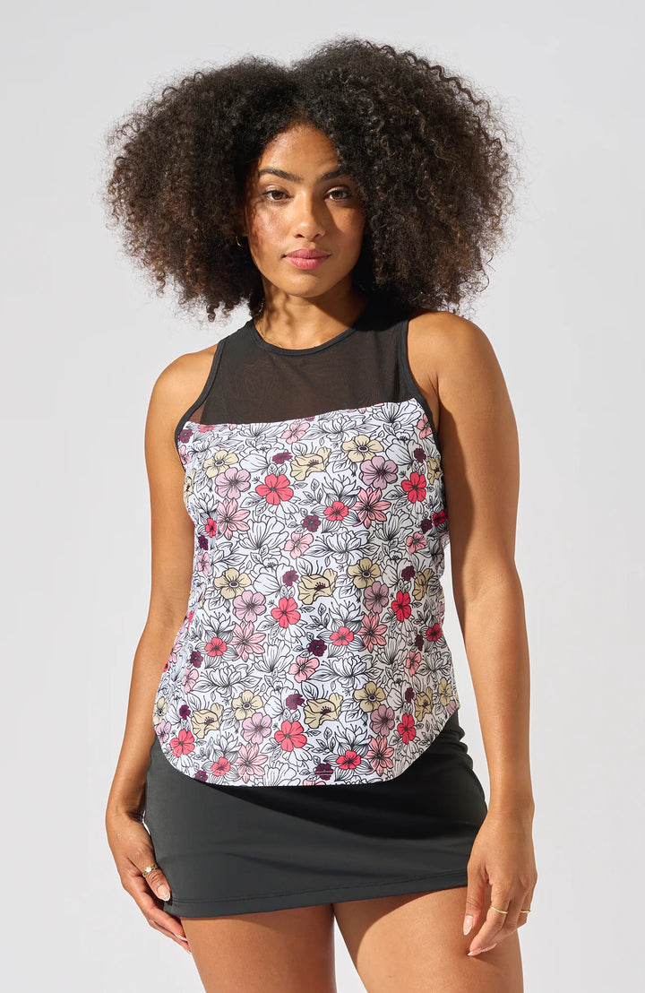 Bobbe Active Love All Tank - Sunset Floral - Skorzie