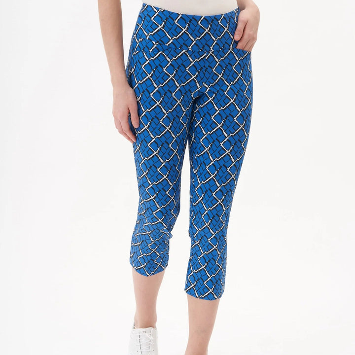 Swing Control Womens Crop Turkish Sea Pant - Blue/Multi