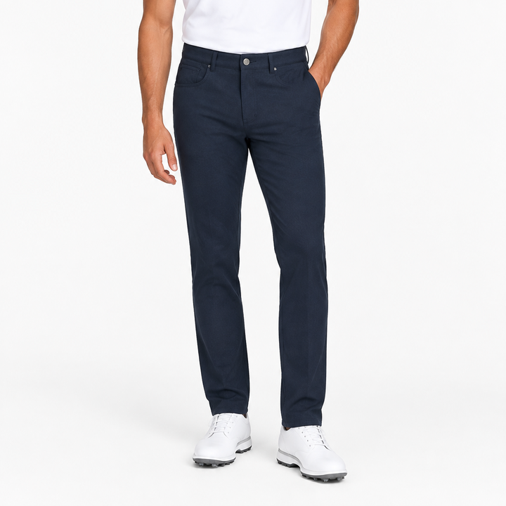 Peter Millar Men's Five-Pocket Pant Brevard Performance Flannel 34" Navy
