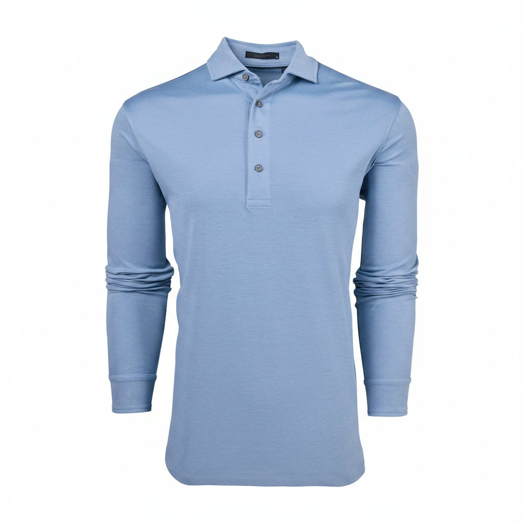 Greyson Mens Omaha long Sleeve Polo - Bonneville