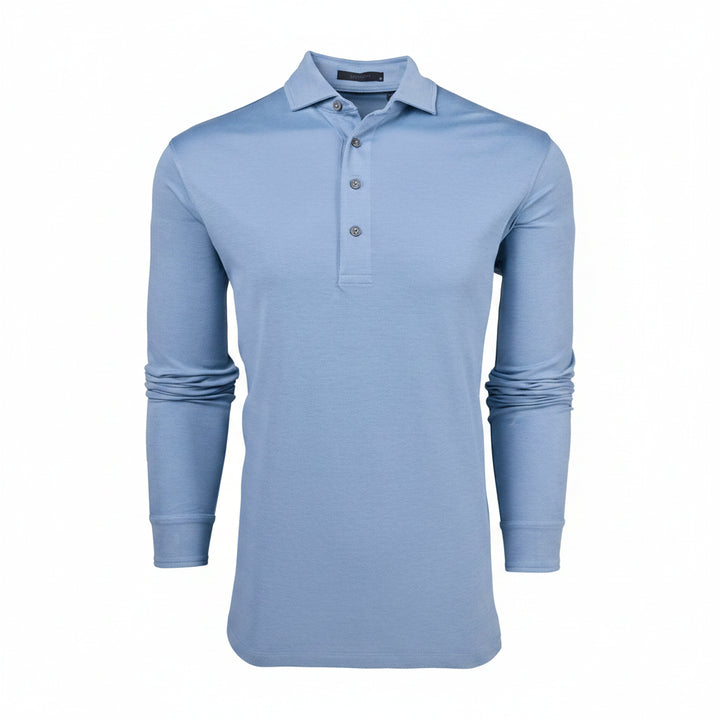 Greyson Mens Omaha long Sleeve Polo - Bonneville