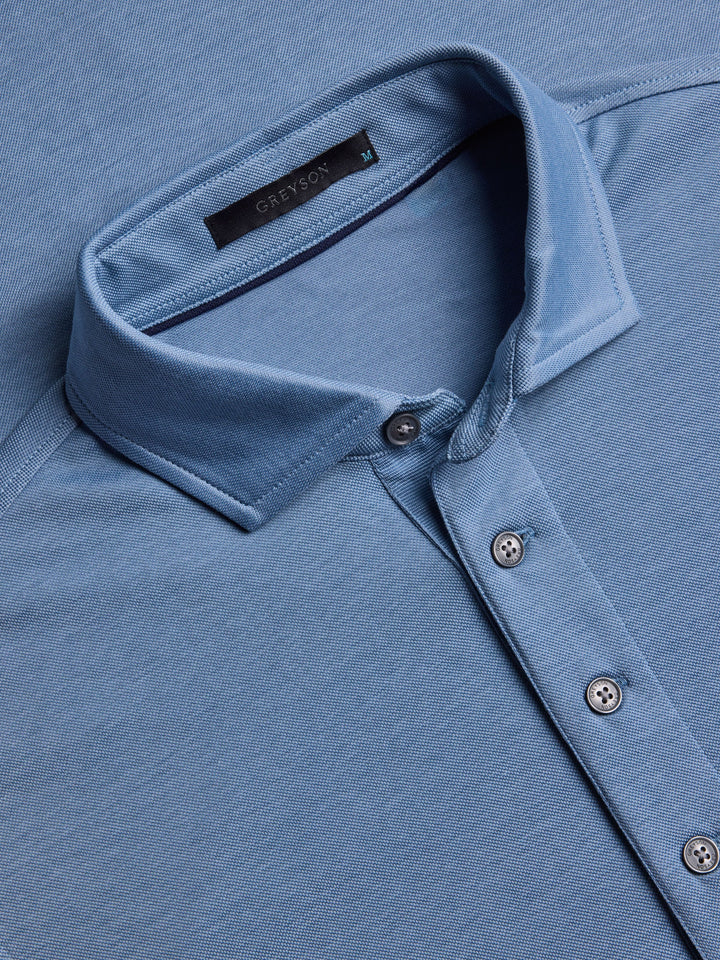 Greyson Mens Omaha long Sleeve Polo - Bonneville