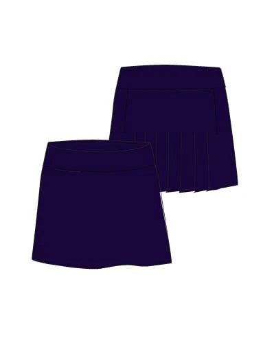 Amy Sport Marisa Pleated Skort 17" - Regal - Skorzie