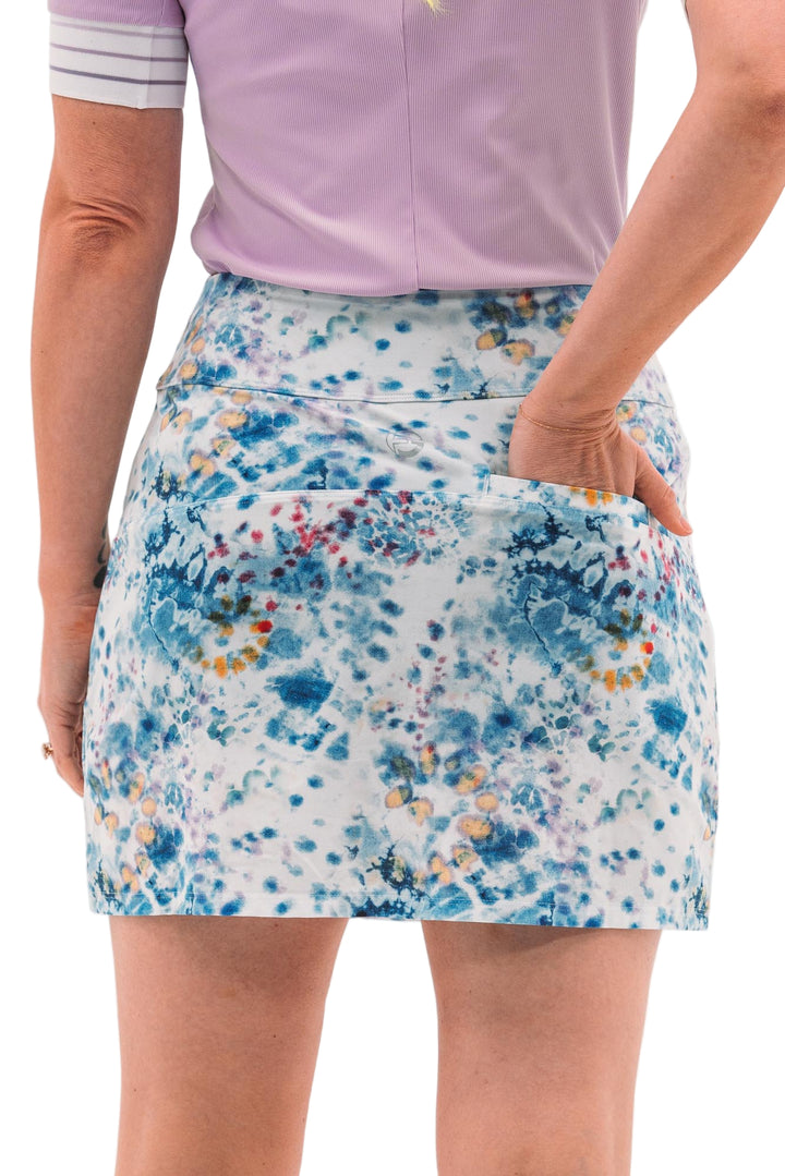 Foray Golf Front Pocket 15.5" Skirt - Multi Tie Dye - Skorzie