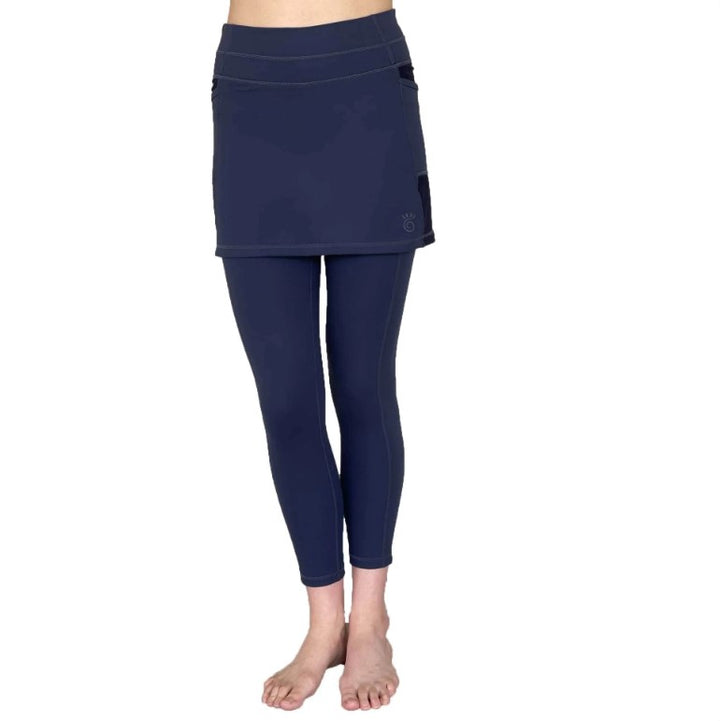 SOL Sister Skirted Capris - Navy