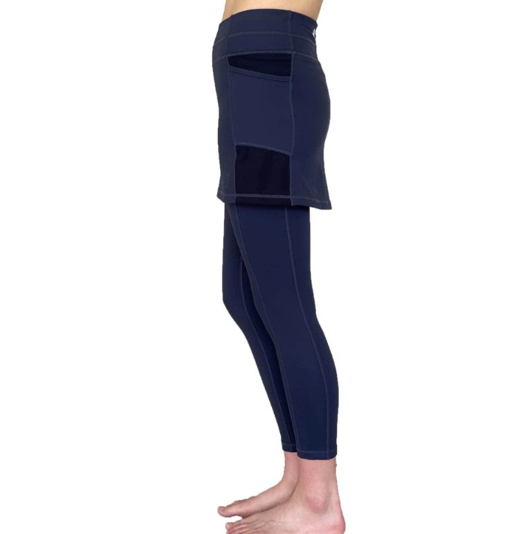 SOL Sister Skirted Capris - Navy