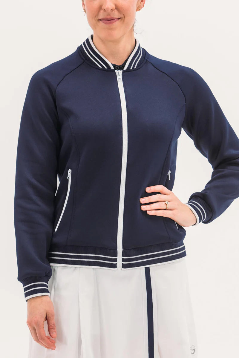 Foray Golf Core  Bomber Jacket - Navy - Skorzie