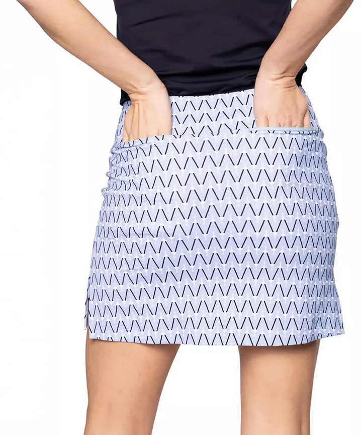 Golftini Nauti & Nice Pull-On Skort (16.5) -Blue/White