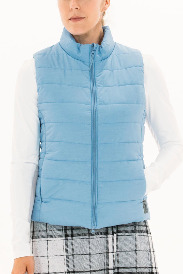 Foray Golf Packable Quilted Vest - Blue - Skorzie
