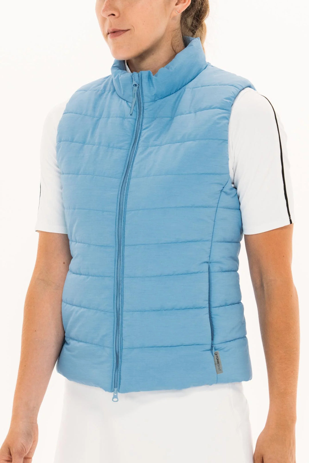 Foray Golf Packable Quilted Vest - Blue - Skorzie