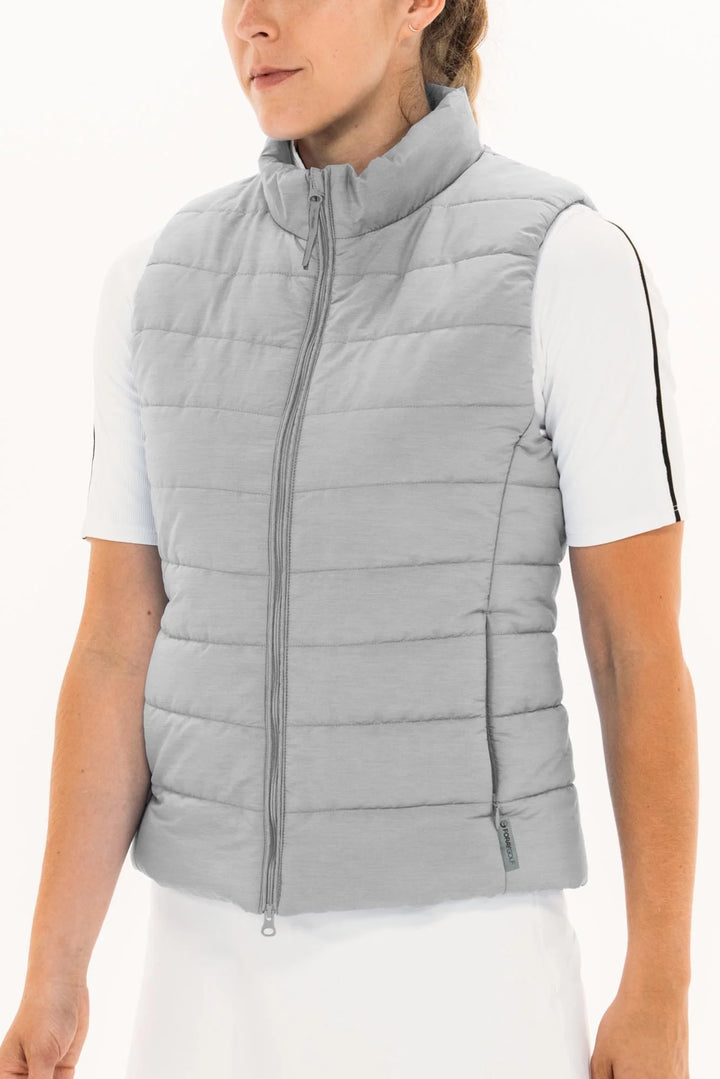 Foray Golf Packable Quilted Vest - Grey - X-Small - Skorzie