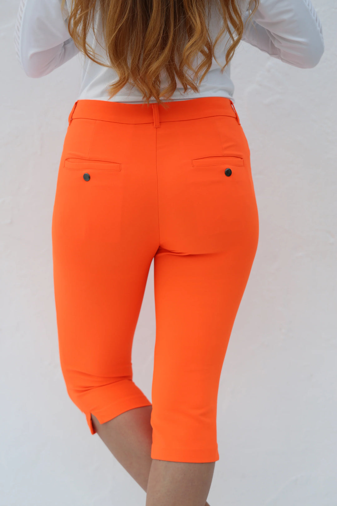 Famara Pedal Pushers - Tangerine - Skorzie