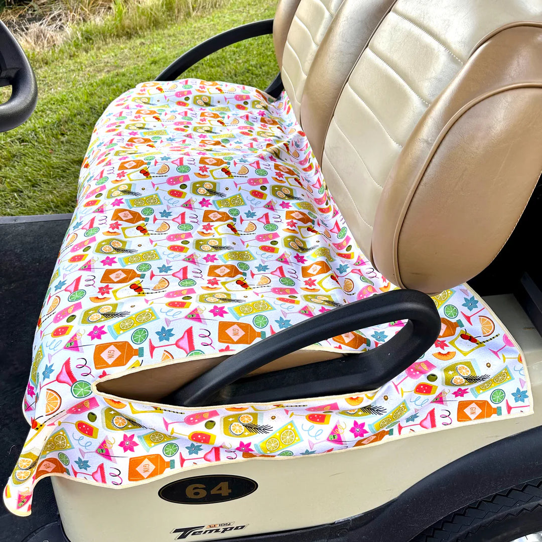 Best of Golf America Double Sided Golf Cart Seat Cover - "Group Therapy" - Skorzie