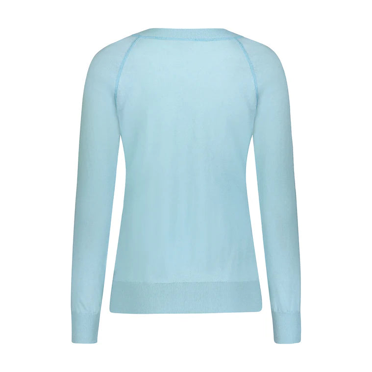 Movetes Restore Crewneck Sweater - Pastel Blue