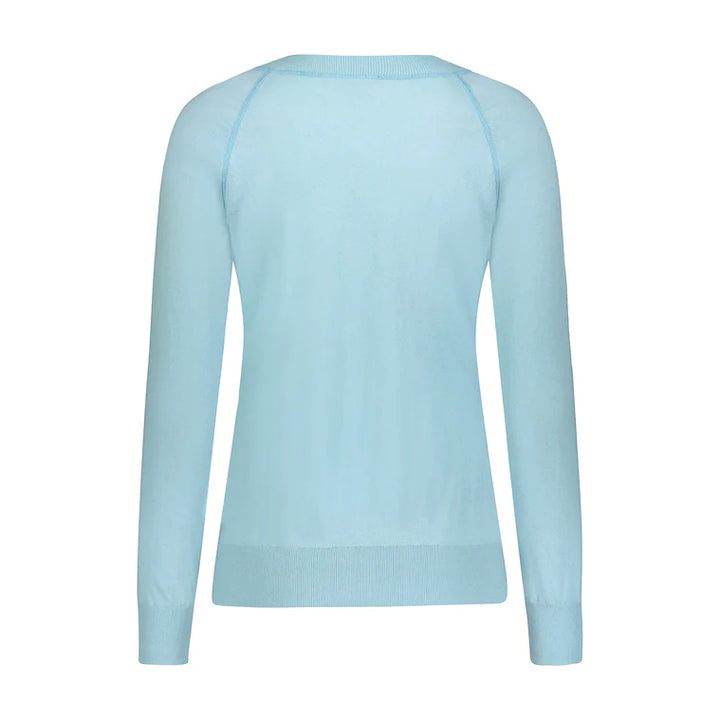 Movetes Restore Crewneck Sweater - Pastel Blue
