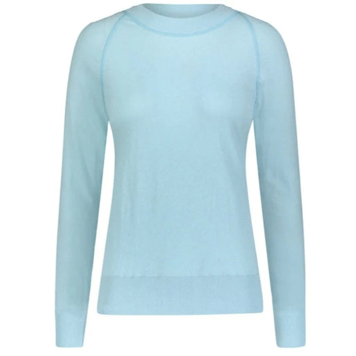 Movetes Restore Crewneck Sweater - Pastel Blue