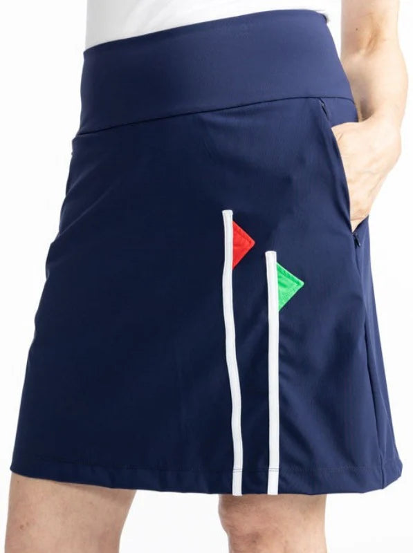 Kinona Navy Flagstick Golf Skort