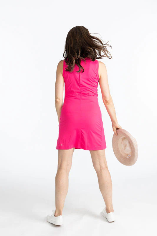 Kinona Twist & Shout Sleeveless Dress - Pink - Size Small - Skorzie