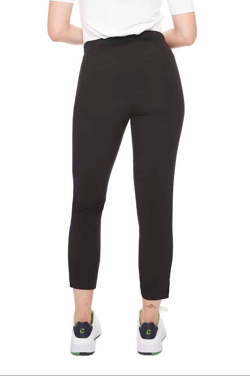 Swing Control Classic Cloud Tuxedo Ankle Pant - Black