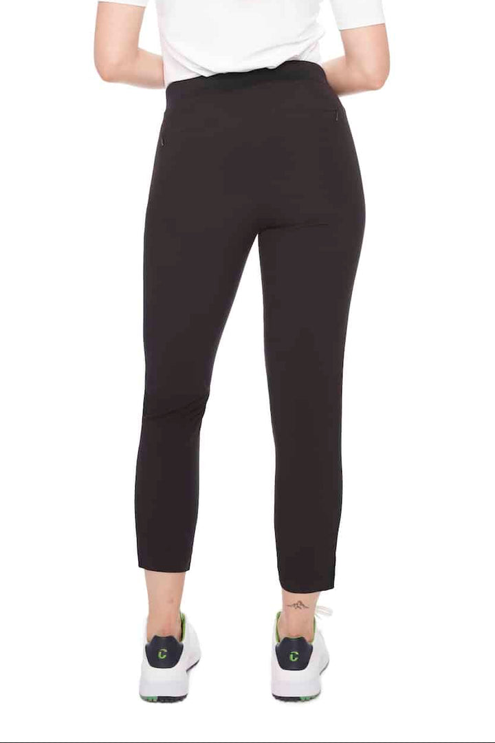 Swing Control Classic Cloud Tuxedo Ankle Pant - Black