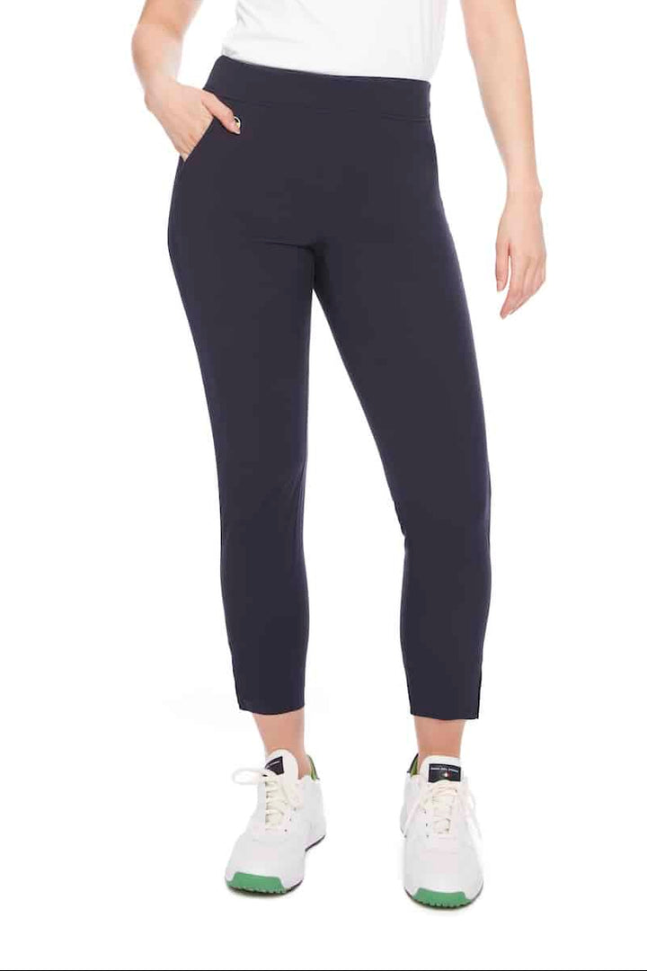 Swing Control Classic Cloud Tuxedo Ankle Pant - Navy