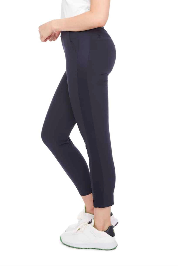 Swing Control Classic Cloud Tuxedo Ankle Pant - Navy