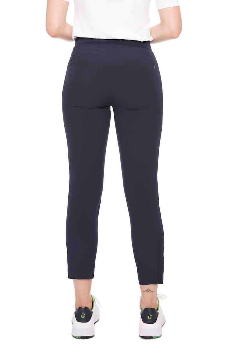 Swing Control Classic Cloud Tuxedo Ankle Pant - Navy