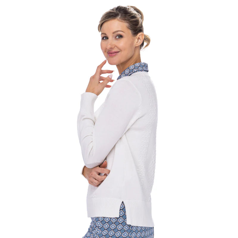 Belyn Key Edie Sweater - CHALK/ BISCOTTI - Skorzie