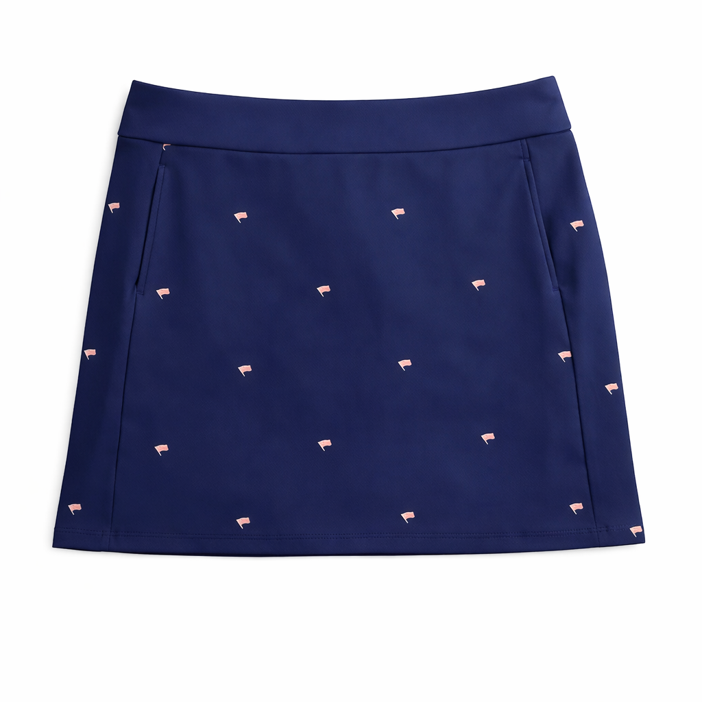SanSoleil SOLSTYLE 17" PRINT SKORT - FLAG DAY NAVY - Skorzie