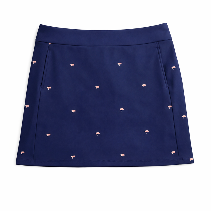 SanSoleil SOLSTYLE 17" PRINT SKORT - FLAG DAY NAVY - Skorzie