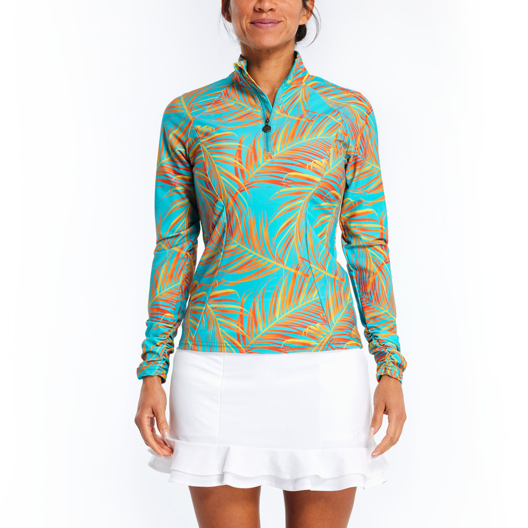 Tzu Tzu Sara Long Sleeve Top - Cabana Girl - Skorzie