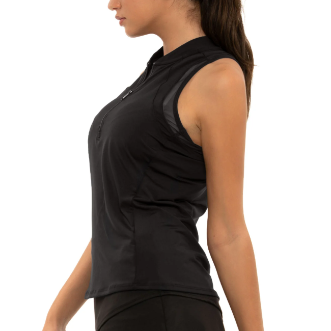 Lucky In Love My Favorite Zip Tank - Black - Skorzie