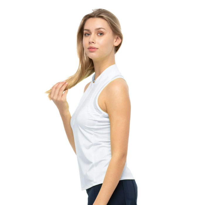 Lucky In Love My Favorite Zip Tank - White - Skorzie