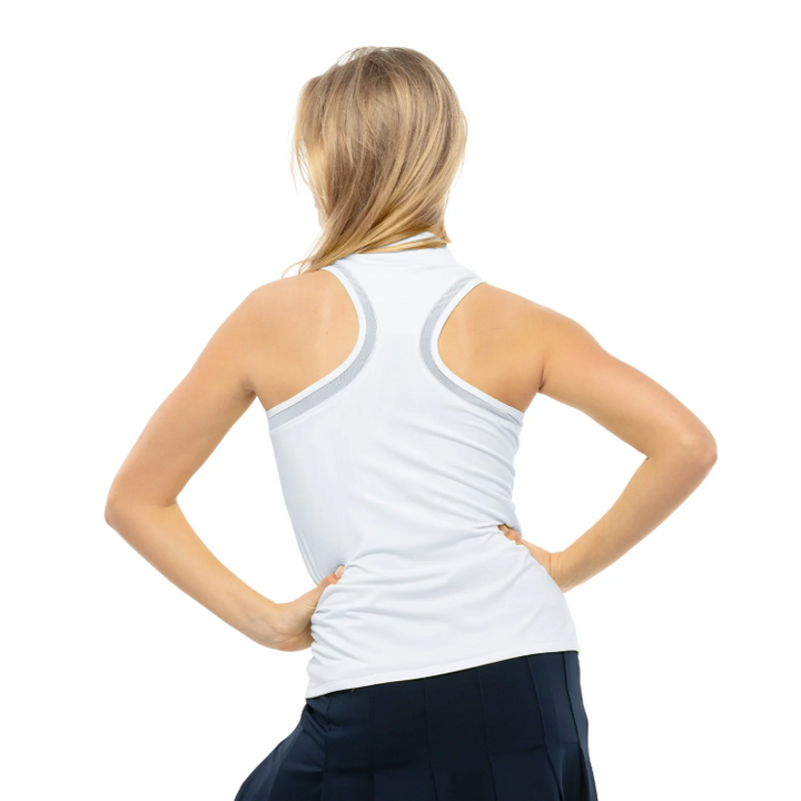 Lucky In Love My Favorite Zip Tank - White - Skorzie