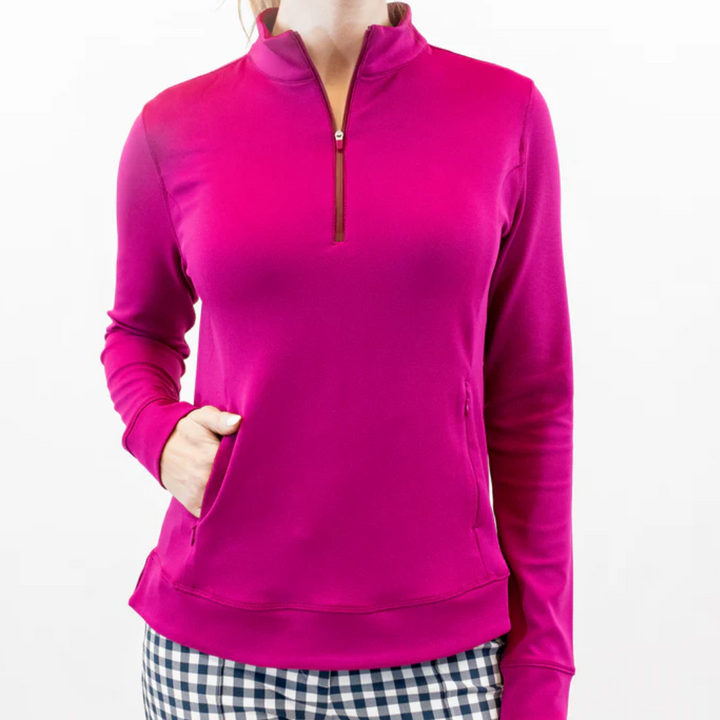Belyn Key Abby Mock Long Sleeve - Magenta