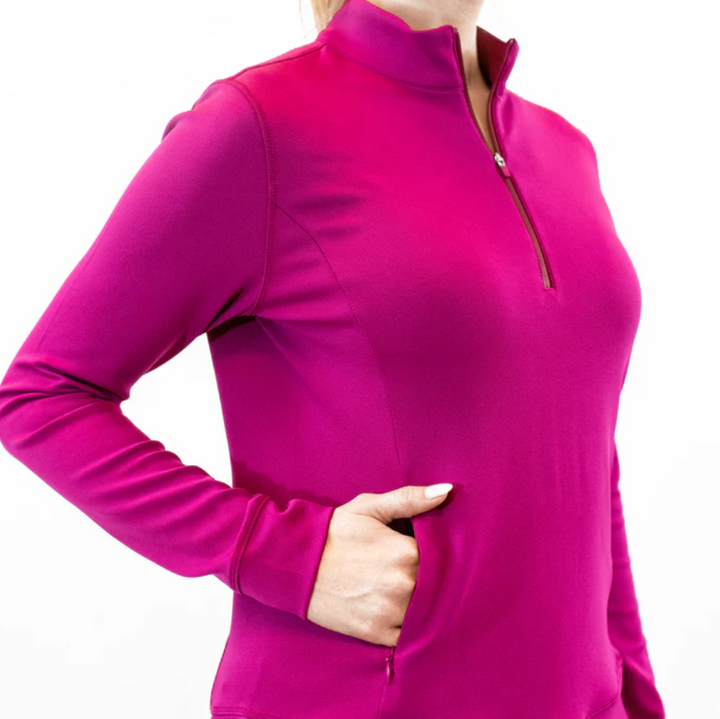 Belyn Key Abby Mock Long Sleeve - Magenta
