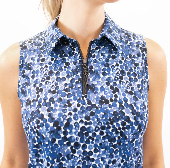 Belyn Key BK Sleeveless Top - Berry Print