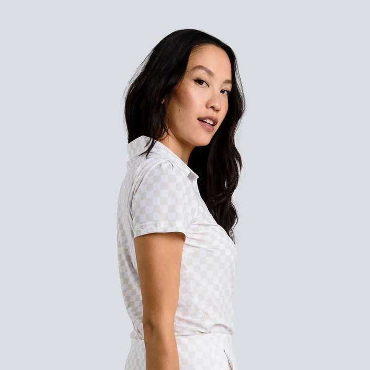 Jayebird Brandi Top - Muted Checkerboard - Skorzie