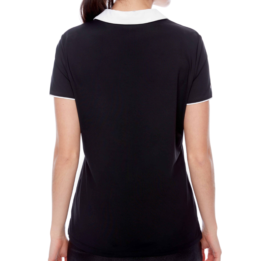 Swing Control V-Neck Velocity Polo - Black