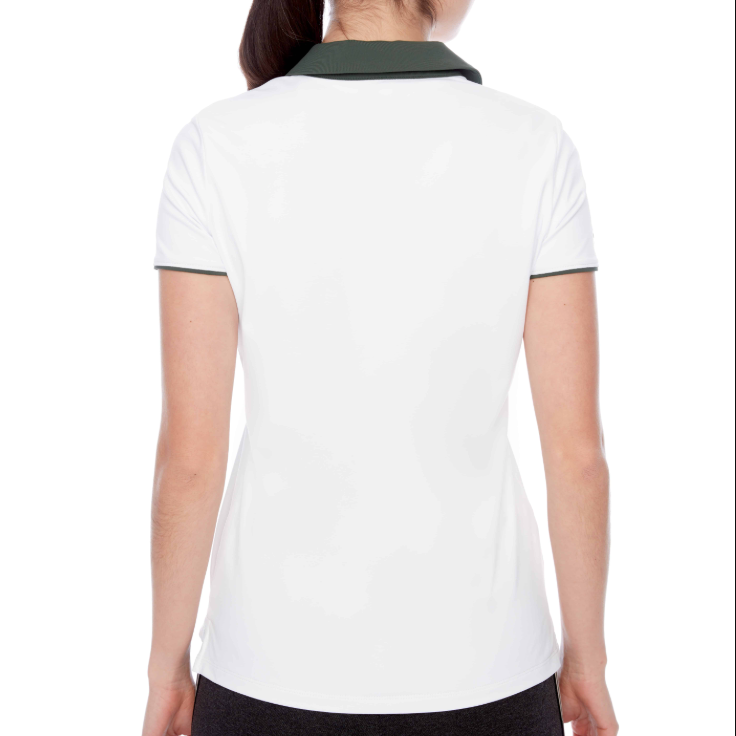 Swing Control V-Neck Velocity Polo - White