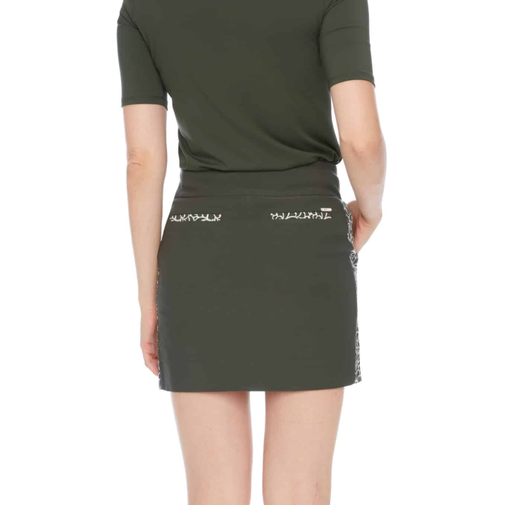 Swing Control Contrast Vented Techno 16" Skort - Leaves