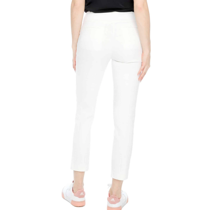 Swing Control Jacquared Ankle Pant - White